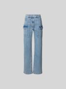 Iro Straight Fit Jeans mit Beintaschen in Jeansblau, Größe S