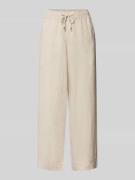 TONI Wide Fit Leinenhose in 3/4-Länge in Beige, Größe 42