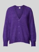 ICHI Strickcardigan mit V-Ausschnitt Modell 'Kamara' in Violett, Größe...