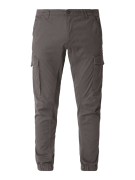 Jack & Jones Cargohose mit elastischen Beinabschlüssen in Anthrazit, G...