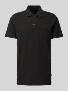 Matinique Poloshirt in melierter Optik in Black, Größe XXL