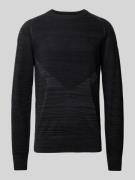 G-Star Raw Strickpullover mit Strukturmuster in Black, Größe S