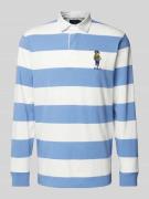 POLO RALPH LAUREN Longsleeve mit Umlegekragen und Motiv-Stitching in H...