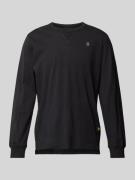 G-Star Raw Longsleeve mit Label-Patch in Black, Größe XS