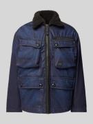 G-Star Raw Sherpa Jacket in Denim-Optik Modell 'Utility' in Dunkelblau...