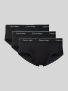 Calvin Klein Underwear Slip mit Label-Bund im 3er-Pack in Black, Größe...