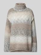 Milano Italy Oversized Strickpullover mit Rollkragen in Offwhite, Größ...