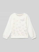 s.Oliver RED LABEL Comfort Fit Sweatshirt mit Schmetterling-Print in O...