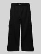 Tom Tailor Regular Fit Sweatpants mit Cargotaschen in Black, Größe 140