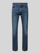 BOSS Slim Fit Jeans im 5-Pocket-Design Modell 'Delaware' in Dunkelblau...