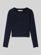 Tommy Hilfiger Teens Longsleeve mit Label-Stitching in Marine, Größe 1...