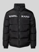 KARL KANI Steppjacke mit Label-Stitching in Black, Größe M