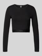 Calvin Klein Underwear Cropped Longsleeve mit Rundhalsausschnitt in Bl...