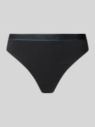 Calvin Klein Underwear String mit Label-Bund in Black, Größe XS