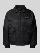 Schott NYC Blouson mit Label-Patch Modell 'DAN' in Black, Größe L