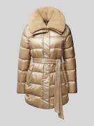 Lauren Ralph Lauren Steppjacke mit Taillenband in Beige, Größe XXL