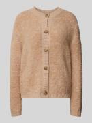 s.Oliver RED LABEL Regular Fit Strickjacke mit Alpaka aus Teddy-Bouclé...