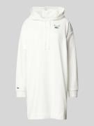 Lacoste Sport Sweatkleid mit Kapuze in Offwhite, Größe 34