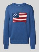 Polo Ralph Lauren Strickpullover mit Rundhalsausschnitt in Hellblau, G...