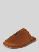 Polo Ralph Lauren Slides mit Logo-Stitching Modell 'KLARENCE' in Camel...