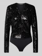 Copenhagen Muse Body mit Paillettenbesatz Modell 'SEQUINCE' in Black, ...