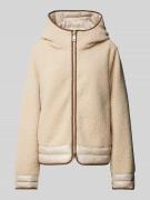 Fuchs Schmitt Fleecejacke mit Kapuze in Beige, Größe 34