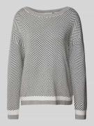 Tom Tailor Oversized Strickpullover mit U-Boot-Ausschnitt in Anthrazit...