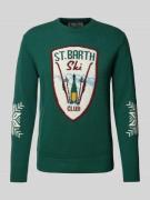 MC2 Saint Barth Strickpullover aus Woll-Mix Modell 'SKI WINE' in Dunke...