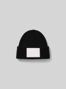 MM6 Maison Margiela Beanie mit Label-Detail in Black, Größe S