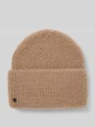 Loevenich Beanie in Strick-Optik mit Viskose-Anteil in Mittelbraun, Gr...