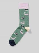 DillySocks Socken mit Motiv-Stitching Modell 'Whale Party' in Graphit,...