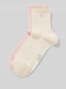 Jake*s Casual Socken mit Motiv-Print in Rosa, Größe 35-38