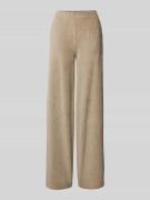 JAKE*S STUDIO WOMAN Straight Fit Stoffhose mit Strukturmuster in Beige...