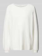 Christian Berg Woman Strickpullover mit Rundhalsausschnitt in Offwhite...