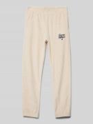 Tommy Hilfiger Teens Sweatpants mit Logo-Stitching in Beige, Größe 140