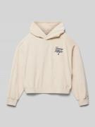 Tommy Hilfiger Teens Hoodie mit Logo-Stitching Modell 'SCRIPT' in Beig...