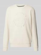 PME Legend Sweatshirt mit Rundhalsausschnitt in Offwhite, Größe L