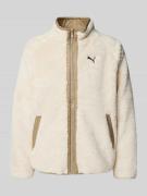 PUMA PERFORMANCE Sherpa Jacket mit Logo-Stitching in Offwhite, Größe L