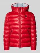 Blauer Usa Regular Fit Steppjacke mit Kapuze Modell 'ADAMS' in Rot, Gr...