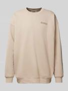 Guess Activewear Sweatshirt mit Label-Print Modell 'EMIS' in Beige, Gr...