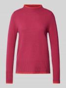 Christian Berg Woman Wollpullover mit Stehkragen in Pink, Größe 36