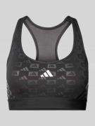 ADIDAS SPORTSWEAR Sport-BH mit Logo-Print in Black, Größe L