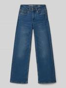 Garcia Straight Fit Jeans mit Eingrifftaschen Modell 'ILVY' in Blau, G...