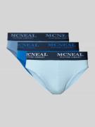 MCNEAL Slip mit elastischem Logo-Bund im 3er-Pack in Blau, Größe L