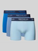 MCNEAL Trunks mit Label-Stitching im 3er-Pack in Blau, Größe L