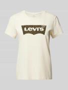 Levi's® T-Shirt mit Label-Print in Sand, Größe S