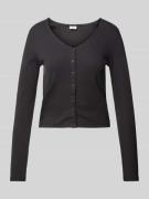 Levi's® Longsleeve mit durchgehender Knopfleiste Modell 'MUSE' in Blac...