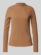 Christian Berg Woman Selection Longsleeve mit Stehkragen in Camel, Grö...