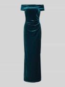 Christian Berg Cocktail Off-Shoulder-Kleid mit seitlicher Raffung in D...