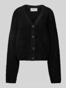 JAKE*S STUDIO WOMAN Regular Fit Strickjacke mit Knopfleiste in Black, ...